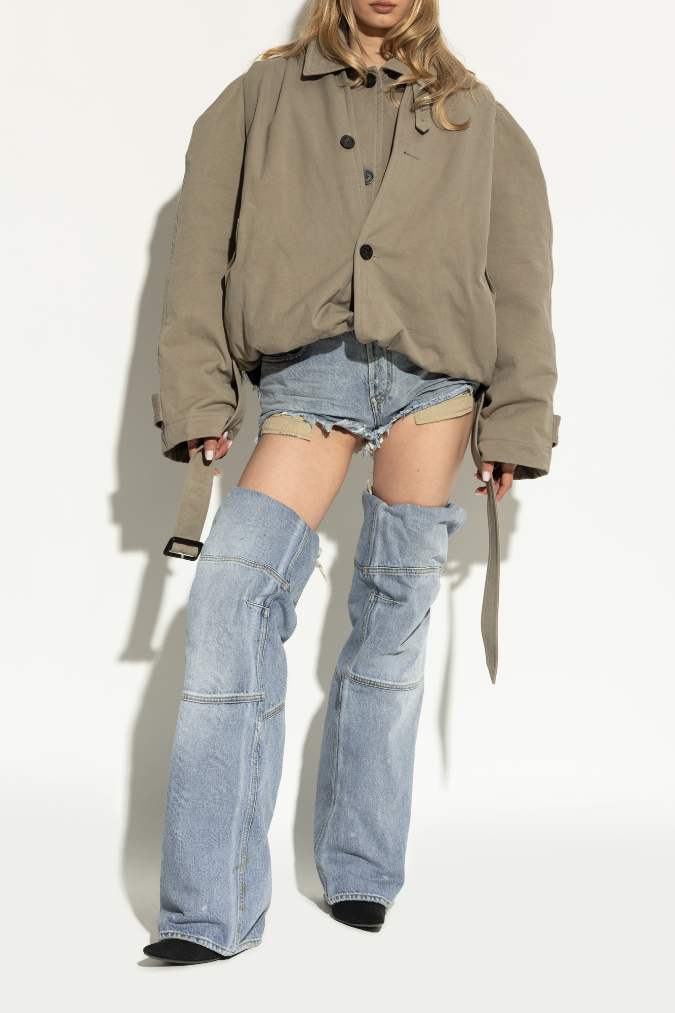 Balenciaga Denim high-heeled boots `New Flex` | Women's